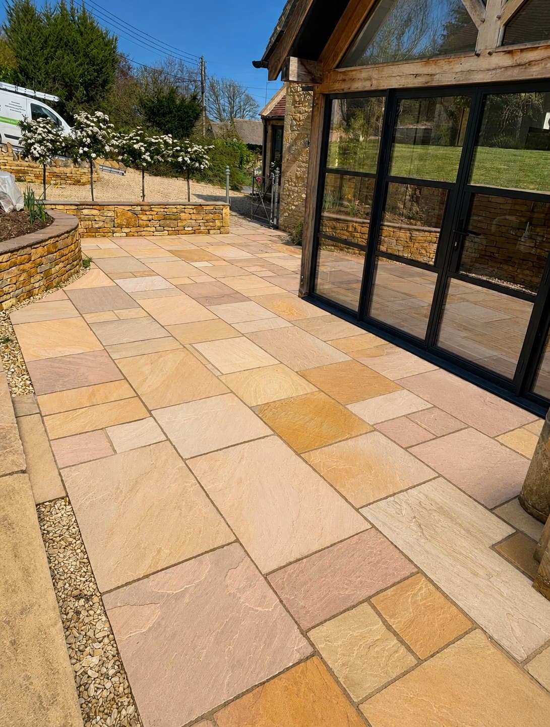Patio pressure washing — after